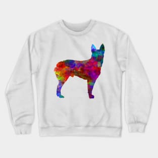 Australian Stumpy Tail Cattle Dog in watercolor Crewneck Sweatshirt